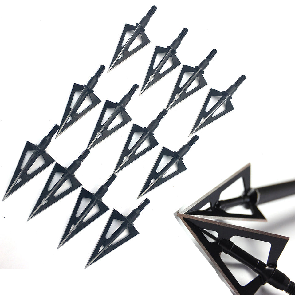 3Blades Black Bow 100grain Broadheads for Arrows