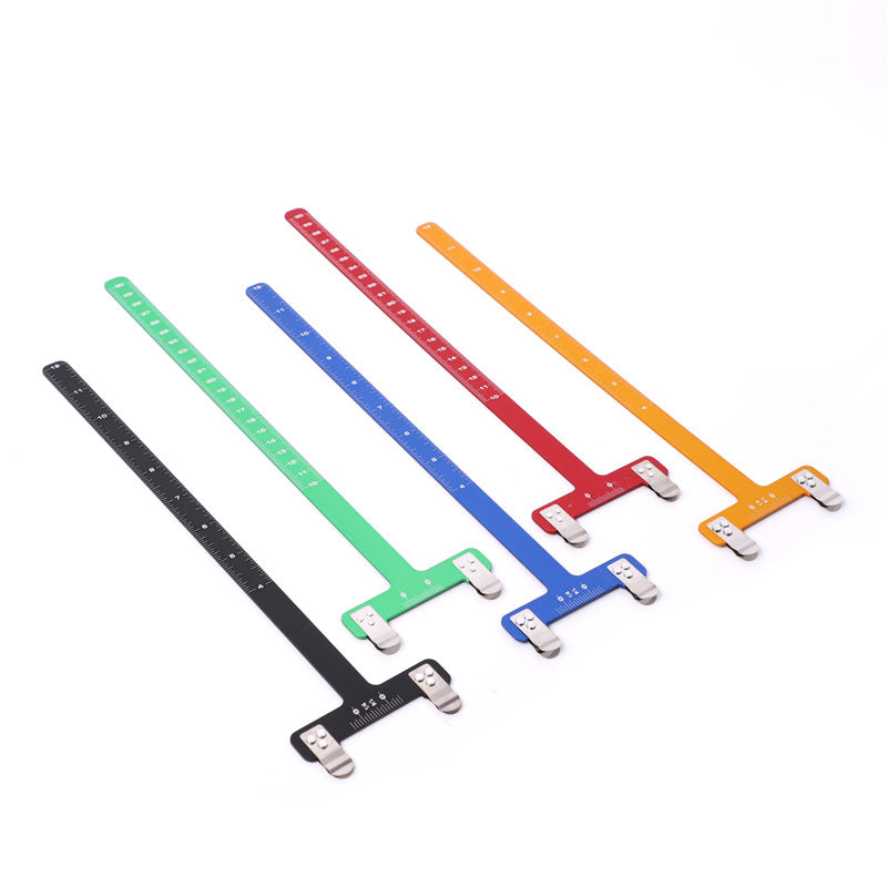 6 Color Recurve Bow T Ruler Quick Tip on Tieing Arrow Nocking Points Precision