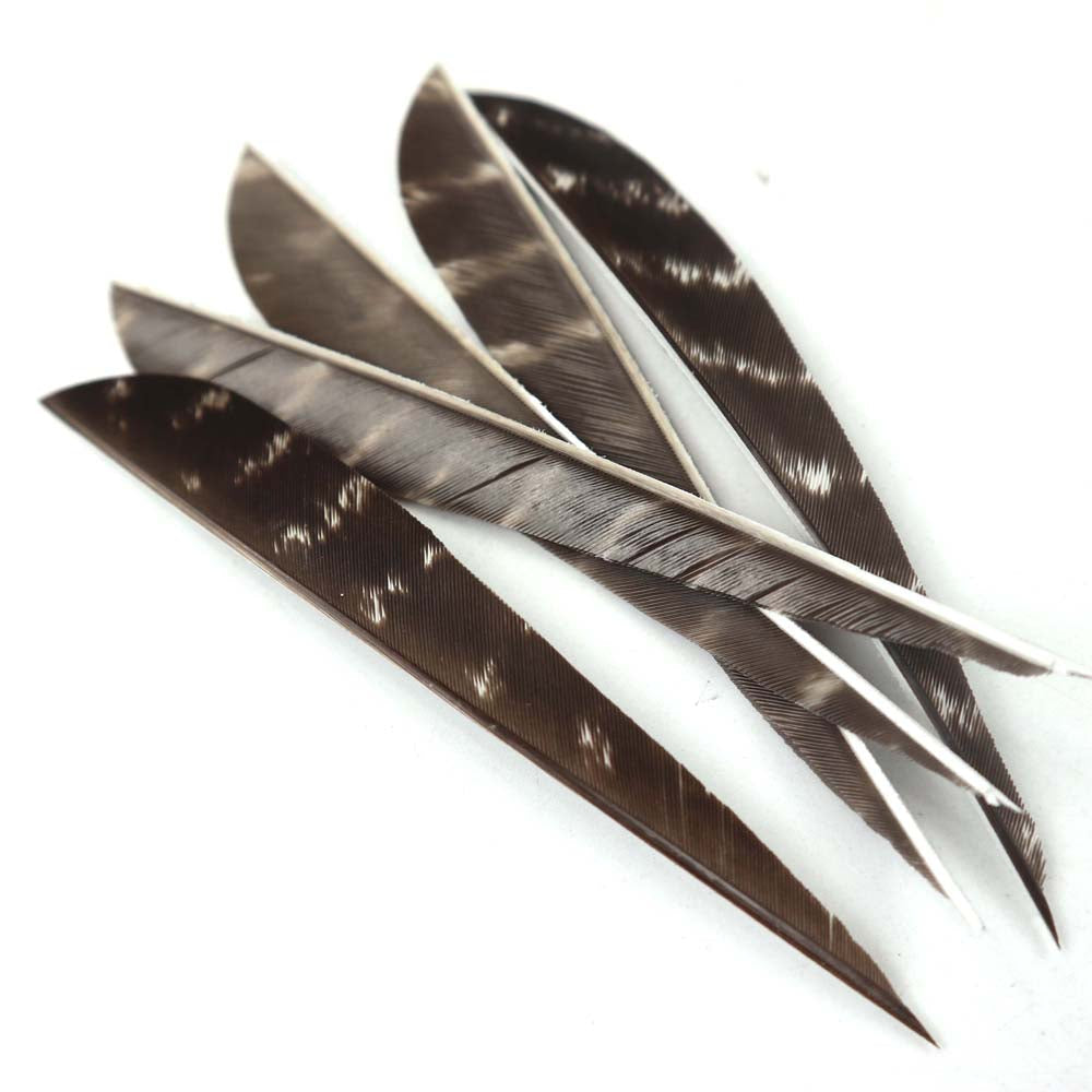 24-Pack 5inch Turkey Feather Right Wing for Arrow DIY Fletches Feather Arrow RW Real