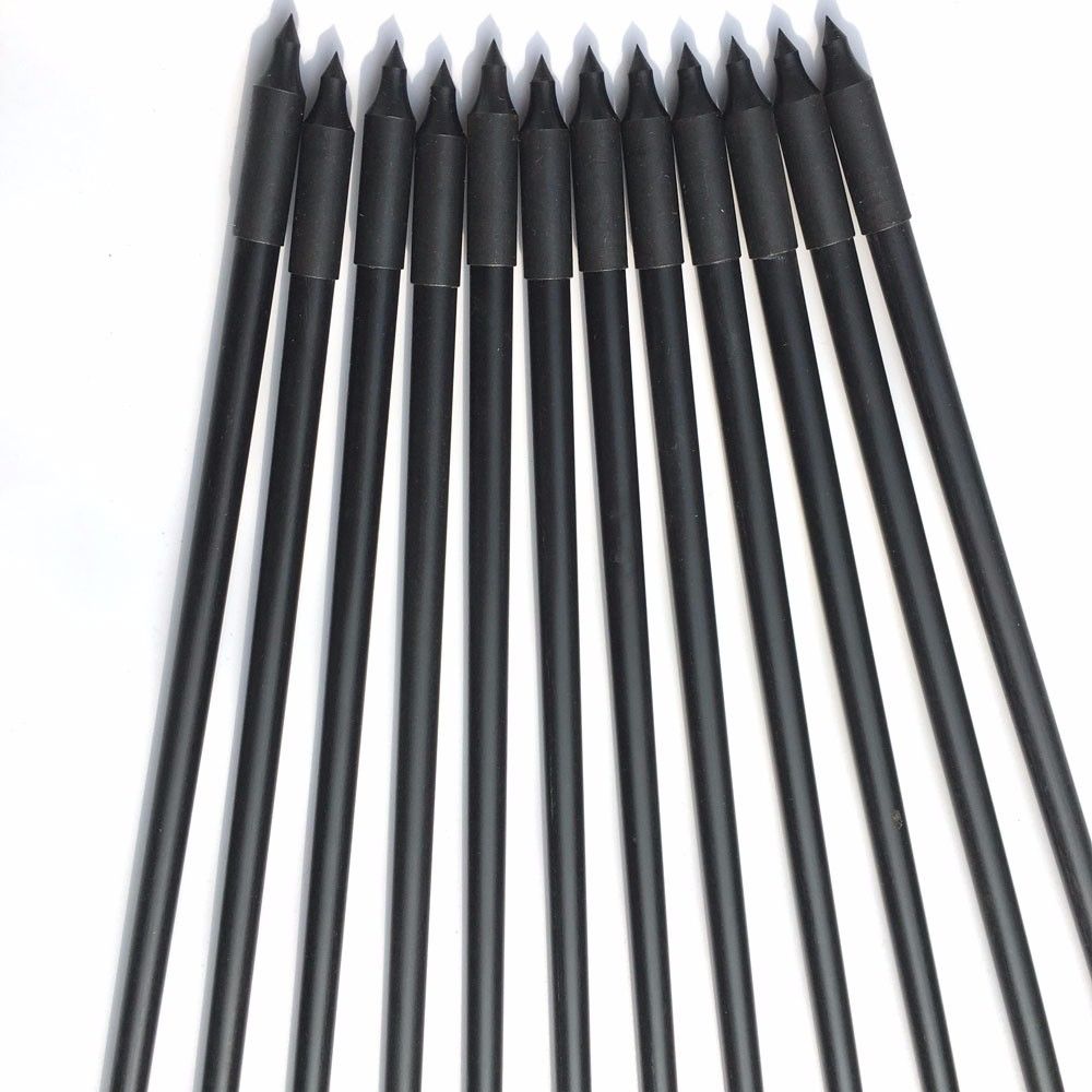 8mm Fiberglass Arrows, Glued-in Points, Safe Plastic Nock, Recurve & Compound Bow