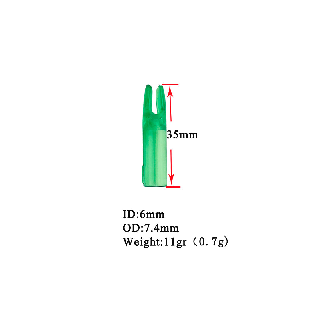 Arrow Nocks Glassfiber Arrow Shafts 6mm Arrow Nocks