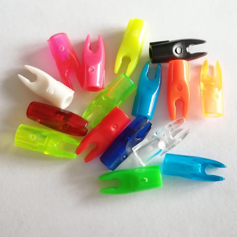 100-Pack ID3.2mm Pin Nock for Carbon Arrow Shaft Recurve Compound Bow Longbow