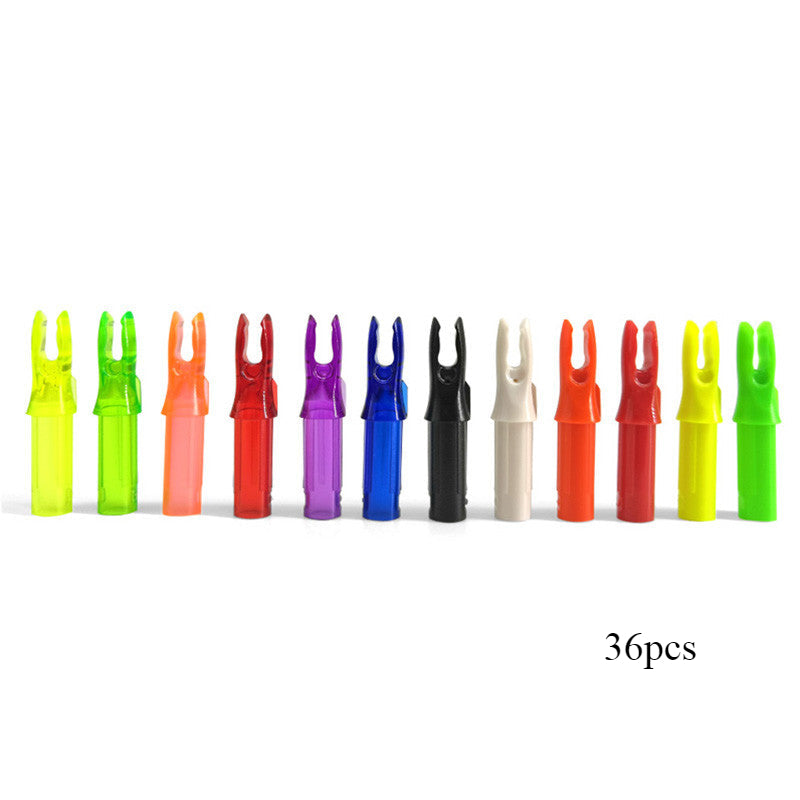 36-Pack Arrow Internal Arrow Nocks ID6.2mm OD7.6mm Bow and Arrows Shaft Tails Flecha Arqueria