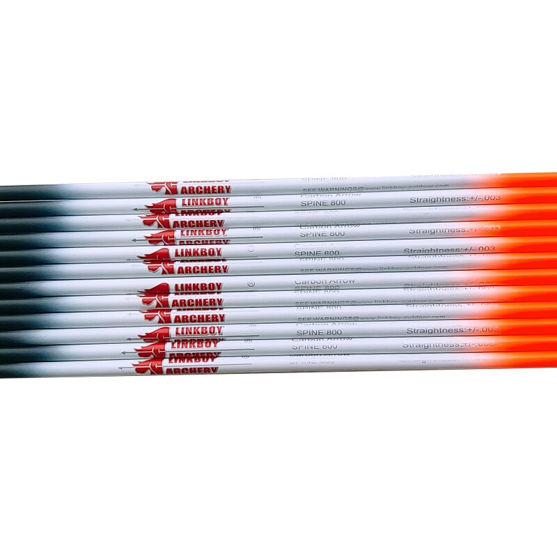 12-Pack Carbon Arrows ID4.2mm 1.75inch Vanes 80gr Target Point Tips Recurve Bow Arrow