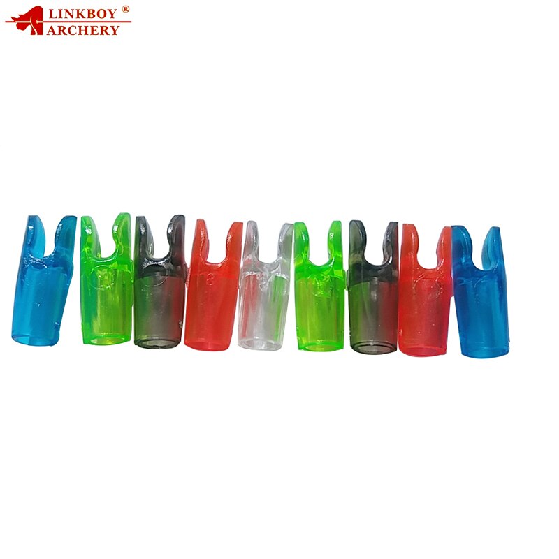 12-Pack Aluminum Arrow Pin Nock Shaft ID4.2mm, 3.2mm, 6.2mm Nock ID 3.2mm Nock Size S L