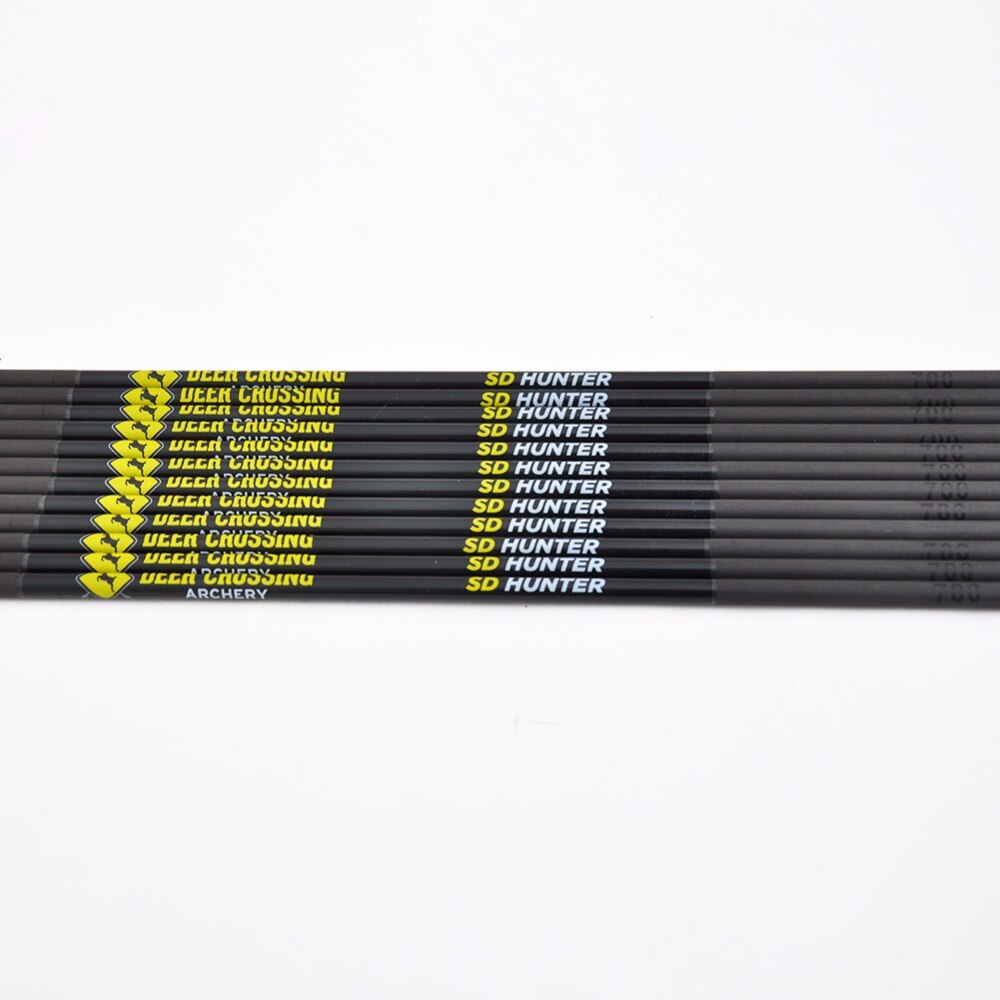 12-Pack Carbon Arrows ID4.2mm 1.75inch Plastic Vanes Target Point Tips for Recurve Bow Arrow