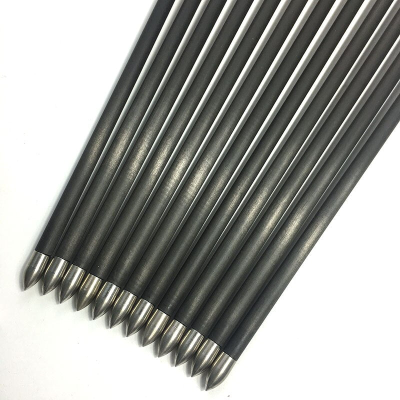 12-Pack Pure Carbon Arrow 30inch ID4.2mm Sp600-900 for Recurve Compound Bow Recurve Bow