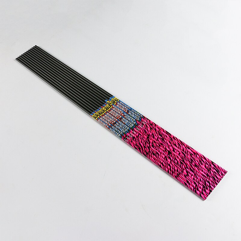 12-Pack Arrow Shaft ID6.2mm Spine 300 340 400 500 600 Camouflage Arrow Shaft
