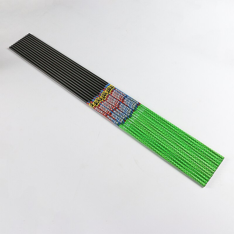 12-Pack Arrow Shaft ID6.2mm Spine 300 340 400 500 600 Camouflage Arrow Shaft