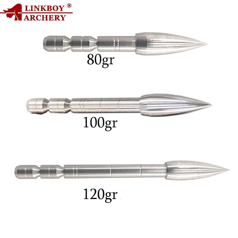 12-Pack Insert Broadhead Arrow Target Point Tips 80/100/120gr ID4.2mm Arrows Shaft Arrow Head