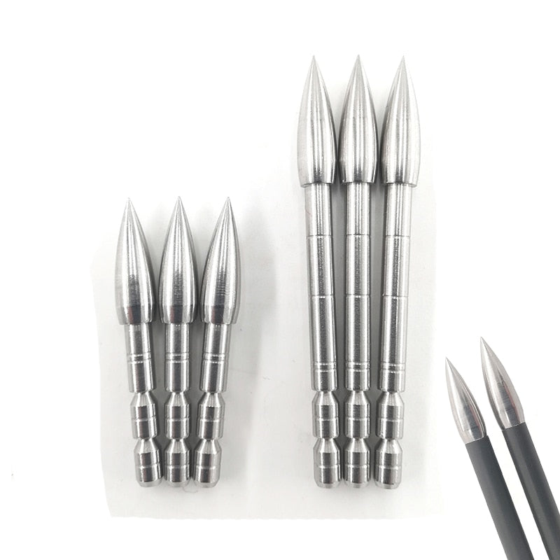 12-Pack Insert Broadhead ID4.2mm Arrows Shaft Point Tips 80/100/120gr Arrowhead Arrow