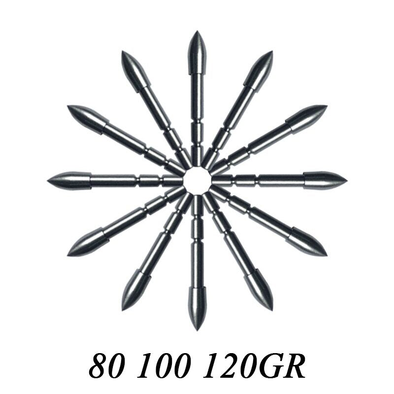 12-Pack Insert ID4.2mm Carbon Arrows Shaft Arrowhead Target Point Tips 80gr 100gr 120gr