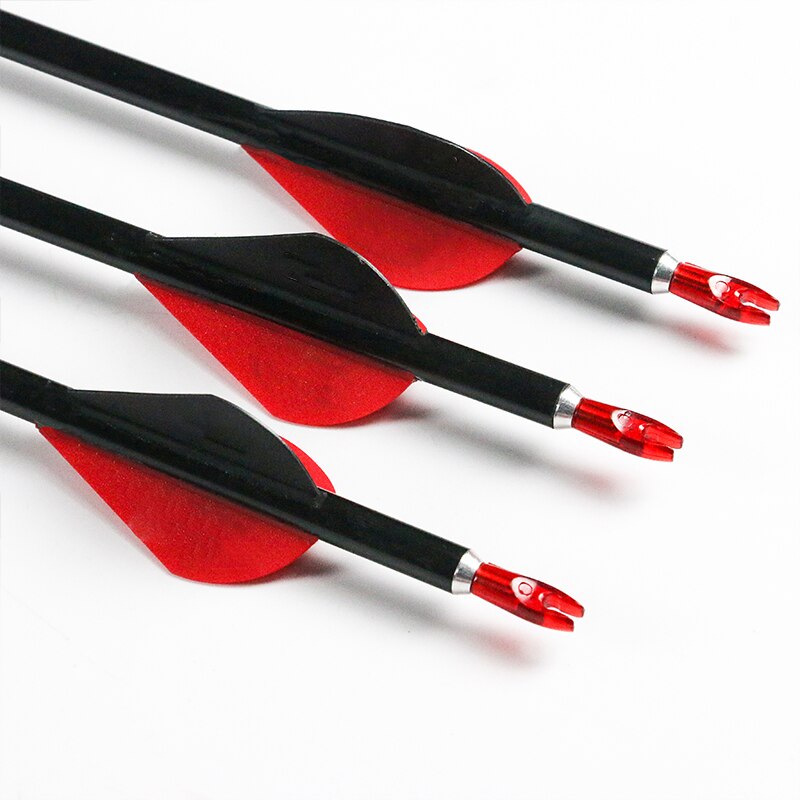 12-Pack Pure Carbon Arrows ID6.2mm Spine400 with Pin Nock Target Point Complete Arrows