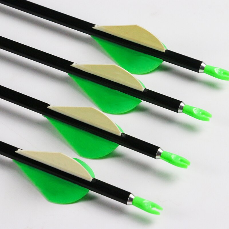 12-Pack Pure Carbon Arrows ID6.2mm Spine400 with Pin Nock Target Point Complete Arrows