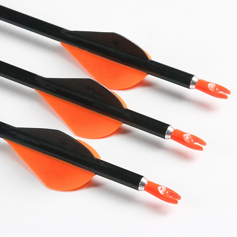 12-Pack Pure Carbon Arrows ID6.2mm Spine400 with Pin Nock Target Point Complete Arrows
