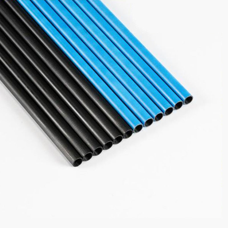 12-Pack Spine300-900 ID6.2mm Pure Carbon Arrow Shaft Blue 75GR Tips Insert Compound Bow