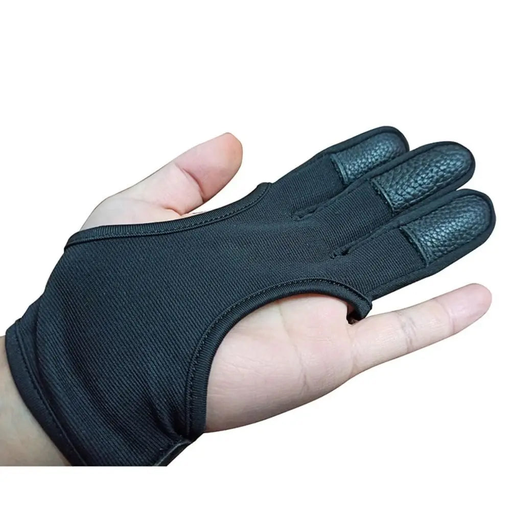 3 Finger Gloves Leather Arm Guard Chest Protector Compound Bow and Arrow