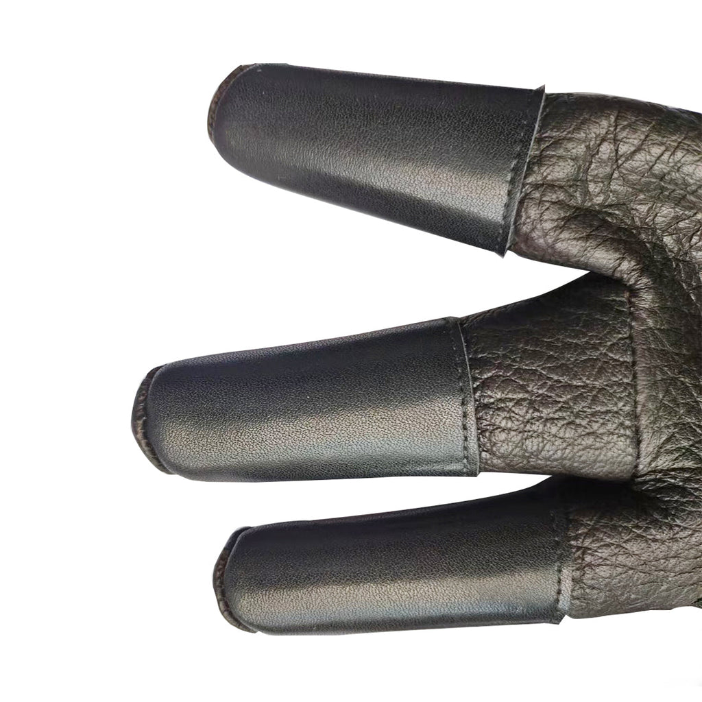 3 Finger Deerskin Wear Resistant Three Finger Glove Practical Finger Protector Protective