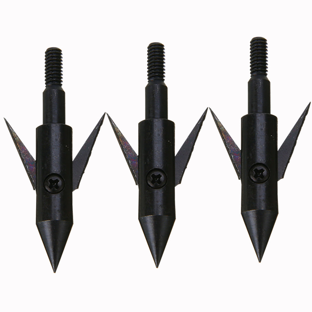 3-Pack Steel Fish Bow Arrow Tips Boardhead Arrowhead Points Arrow Head Fishing