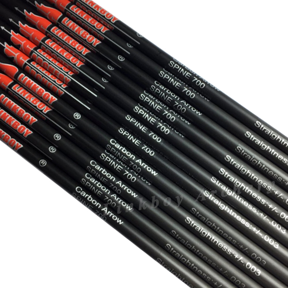 12-Pack Carbon Arrows Shaft 32" 120 Grain Tips 1.75/3 Inch Vanes PIN Nocks DIY