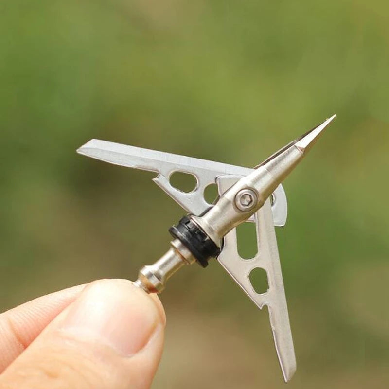6-Pack Bolts Arrow Broadheads 2-Blade 100 Grain 2.3" Cut Arrow Tips Arrowhead ArrowPoint