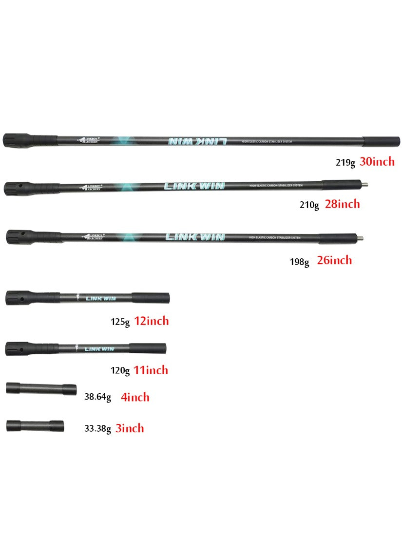 Balance Bar 1K Carbon Fibre 30 28 26 11 12 4 3 Inch Rod