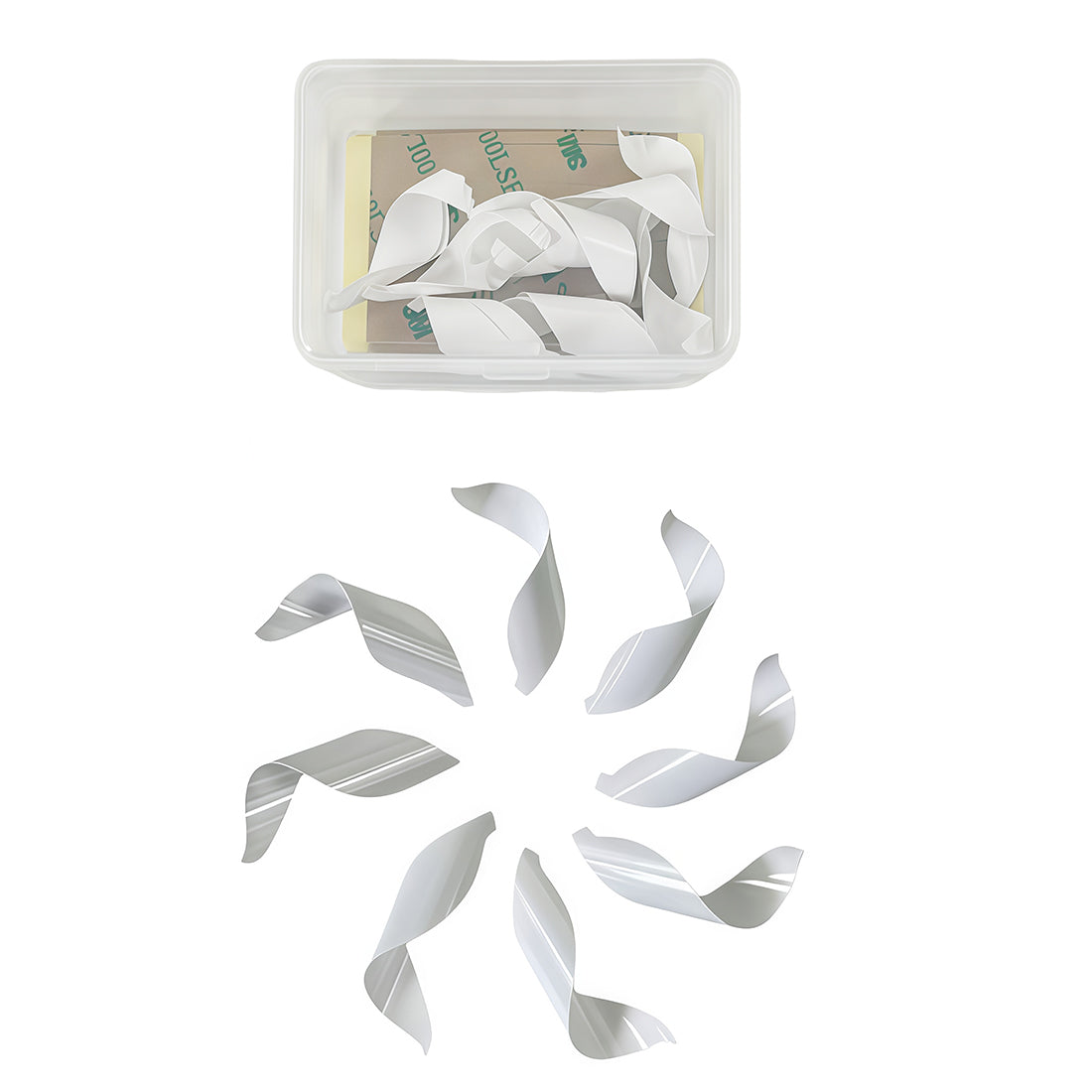 50-Pack/1box 1.75inch S Spin Vanes Spiral Feather DIY Arrow with Sticker Tape Arrow Right