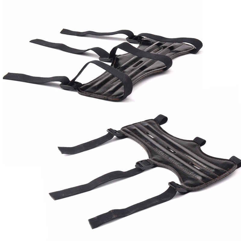3 Finger Gloves Leather Arm Guard Chest Protector Compound Bow and Arrow