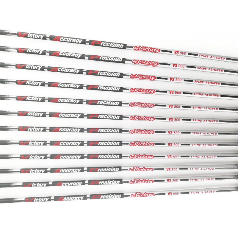 VAP Carbon Arrows 6/12-Pack, ID4.2mm ±0.003, Spine 350-900, Plastic Vanes or Turkey Feather, Recurve