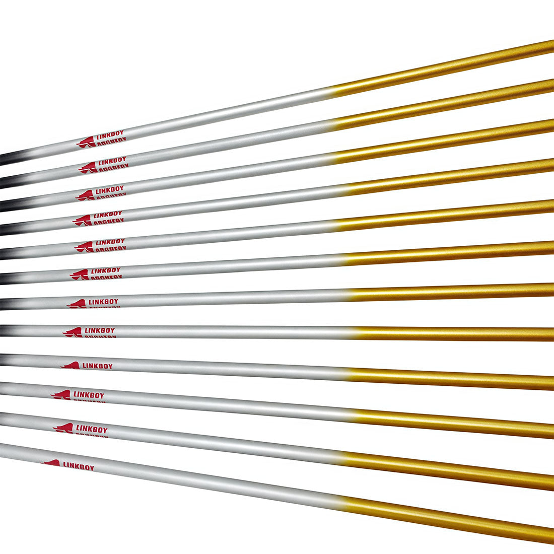 12-Pack Id6.2mm Gold Carbon Arrows 4-Pack 4inch Target, Shuttle Feather Y Insert Nock
