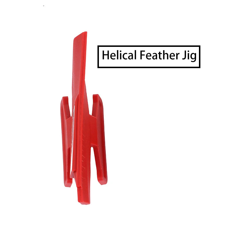 Arrow Fletching Jig Straight Feather/Helical Feather Jig for Bow Arrow DIY Arrow Vanes Feathers