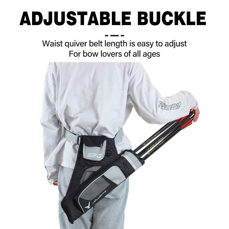 Arrow Bag Oxford Cloth Arrow Quiver 3 Tubes Single Shoulder Bag for Bow Arrow