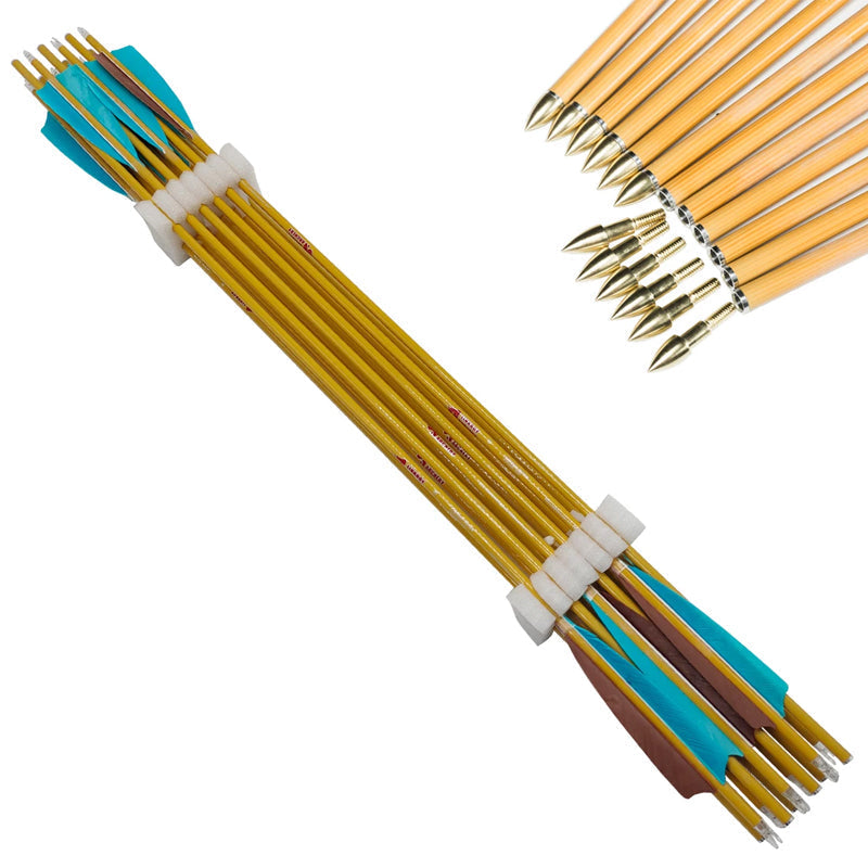 Bamboo Skin Pure Carbon Arrows ID6.2mm 300-800 Spine for Compound Bow and Arrrow
