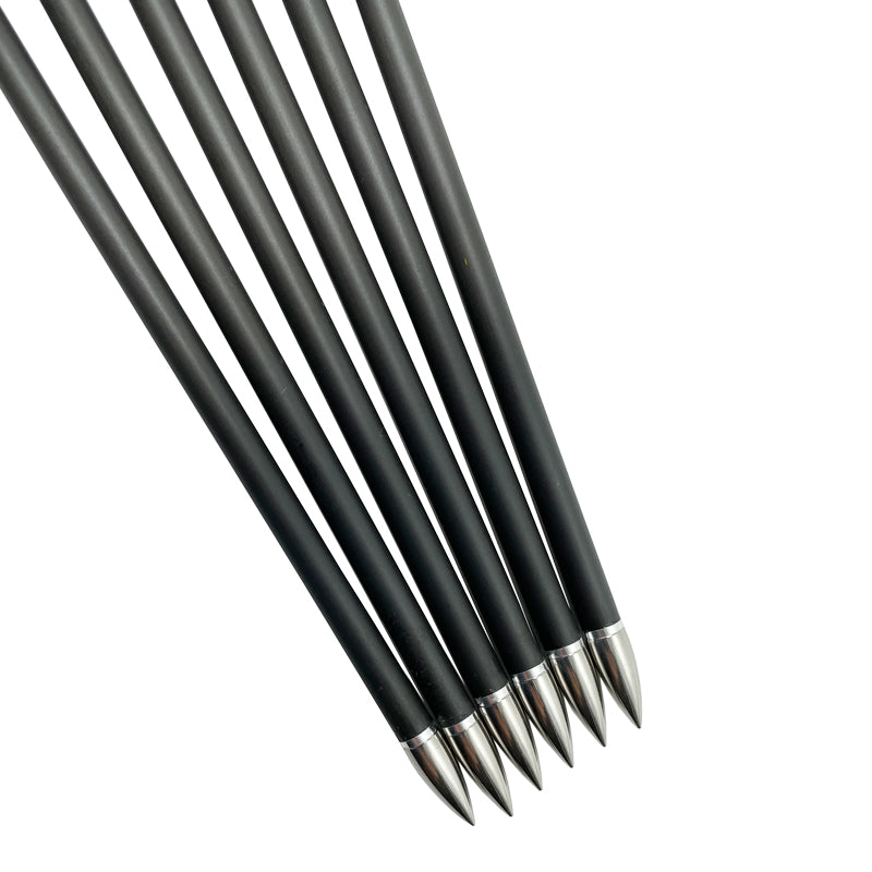 Pure Carbon Arrows with Lighted Nock 4inch Turkey Feather 6.2mm Compound Bow Arrows