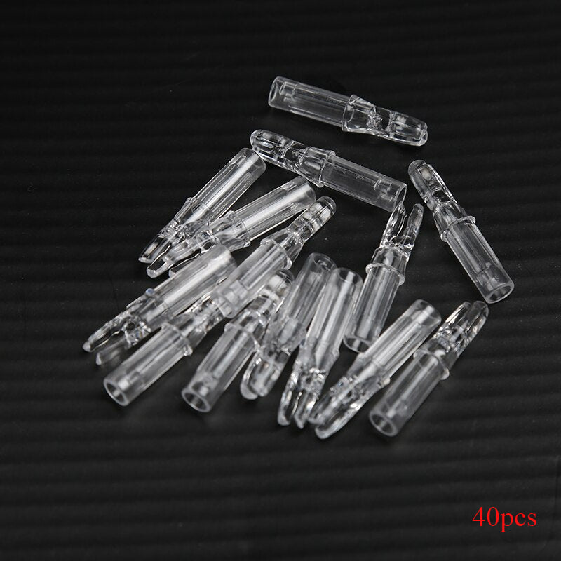 40-Pack Hottest ID 6.2 Mm Arrow Nocks Internal for Carbon Carbon Arrow Shaft DIY