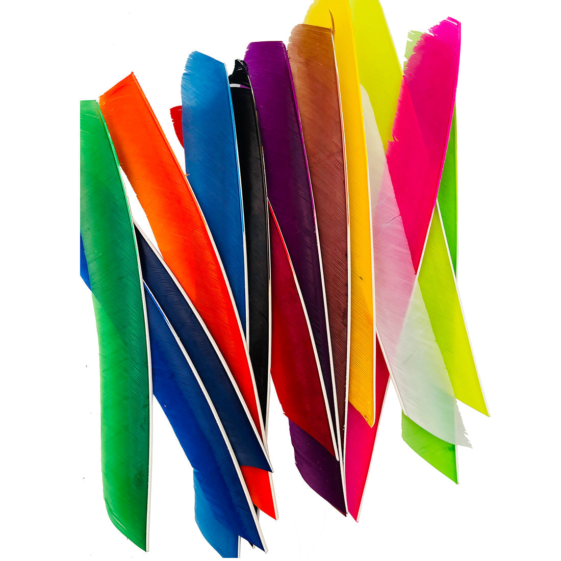 Over 18cm Full Length Turkey Feathers Arrow Fletching on the Arrow Shaft
