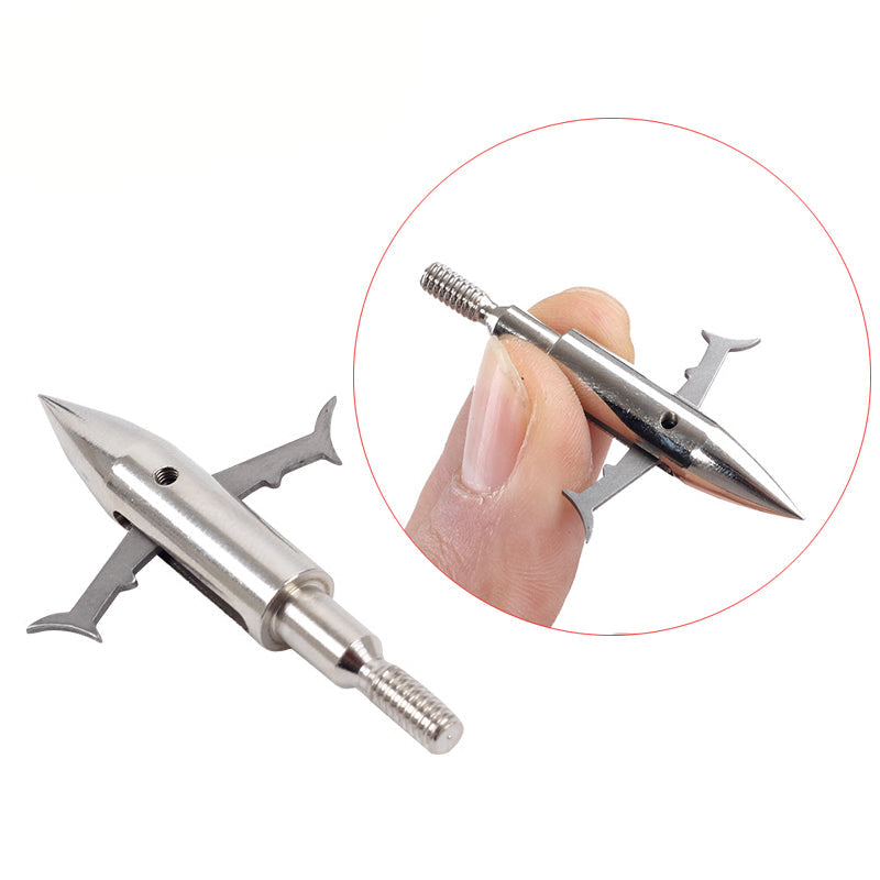 Bowfishing Arrowheads Broadheads Fishing Arrow Heads Tips Stainless Steel for Shaft Arrow Head Hunt
