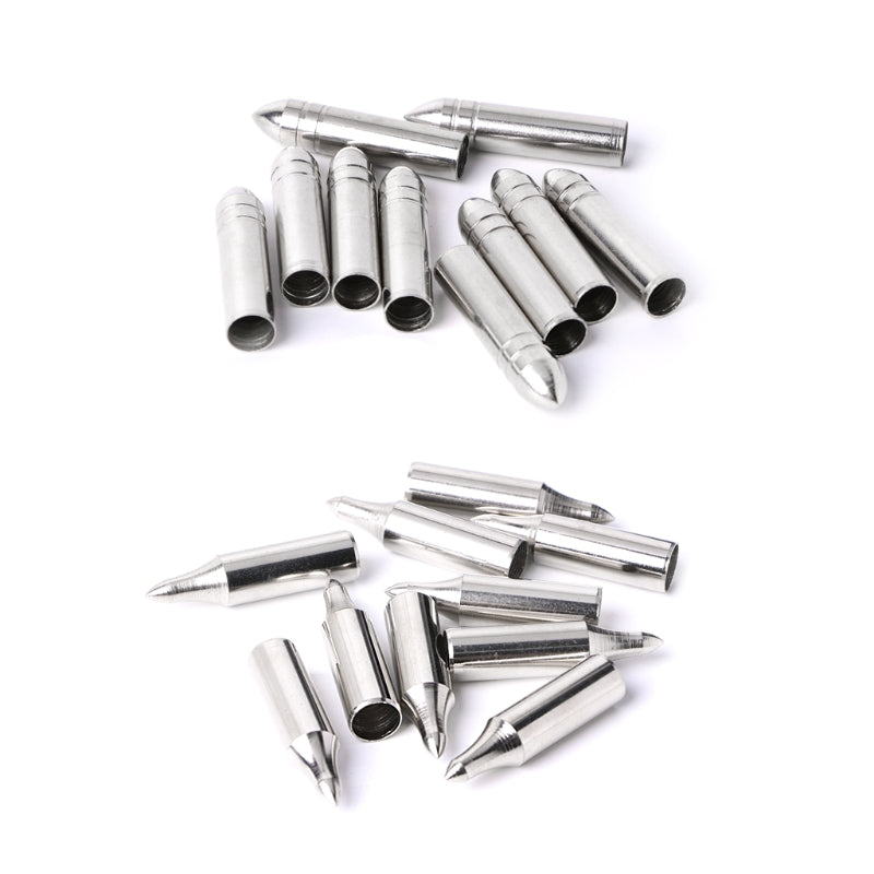 12-Pack Arrowhead 5.6/6/7/8mm Thread Carbon Fiber Arrow Compound Bow Tips Point