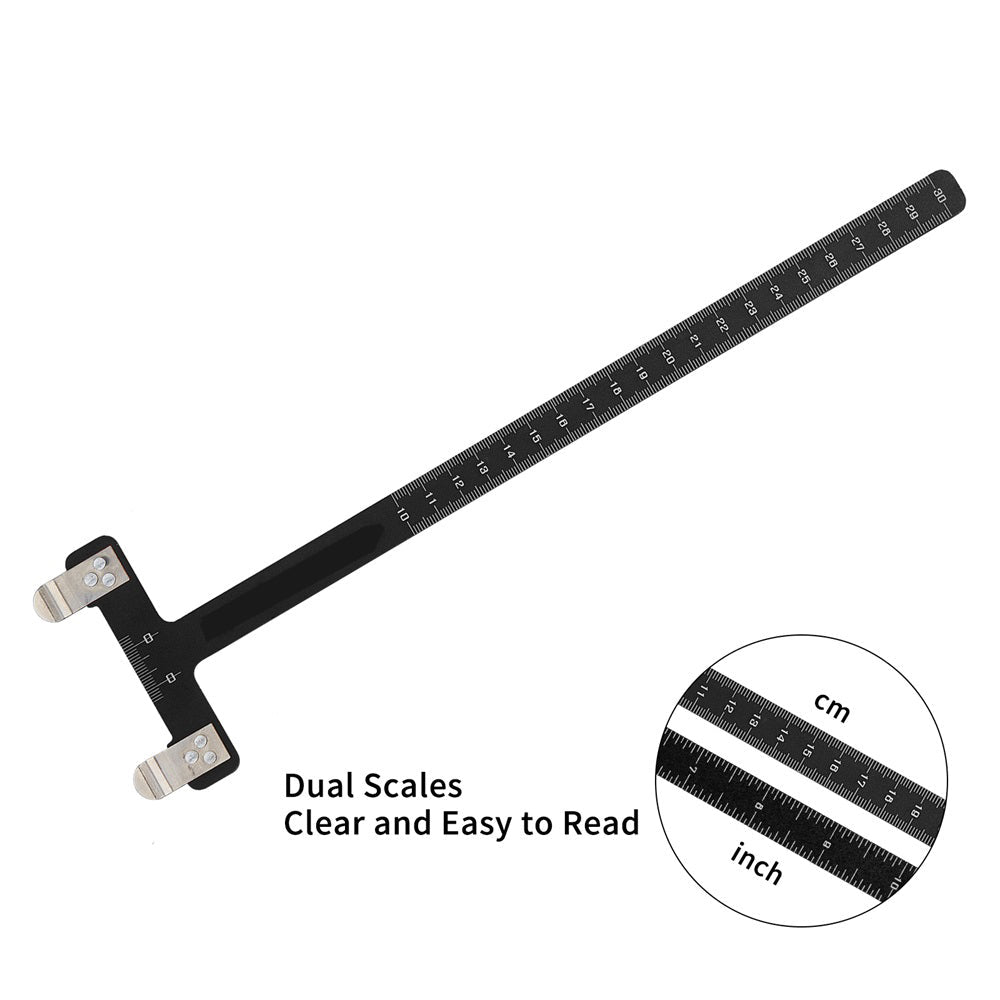 T Ruler Stainless Steel Material Measurement Tool Bow and Arrow Bowstring Positioning Scale