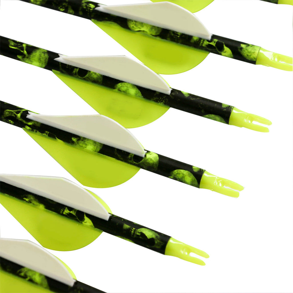 Pure Carbon Arrows Shaft Spine 300 340 30inch 2inch Plastic Vanes 75gr Tips