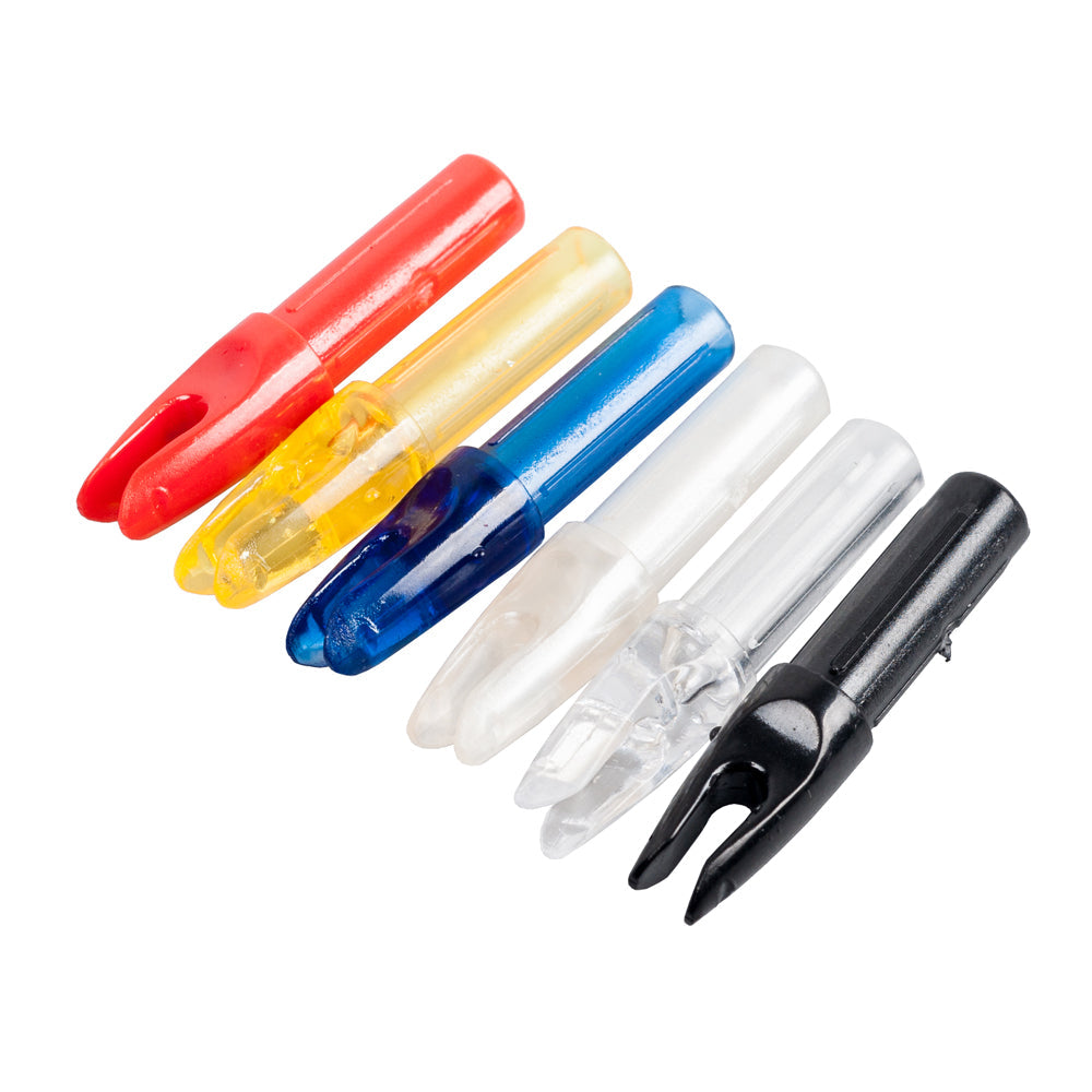 12-Pack Plastic Nock Arrows Shaft Tails Cool