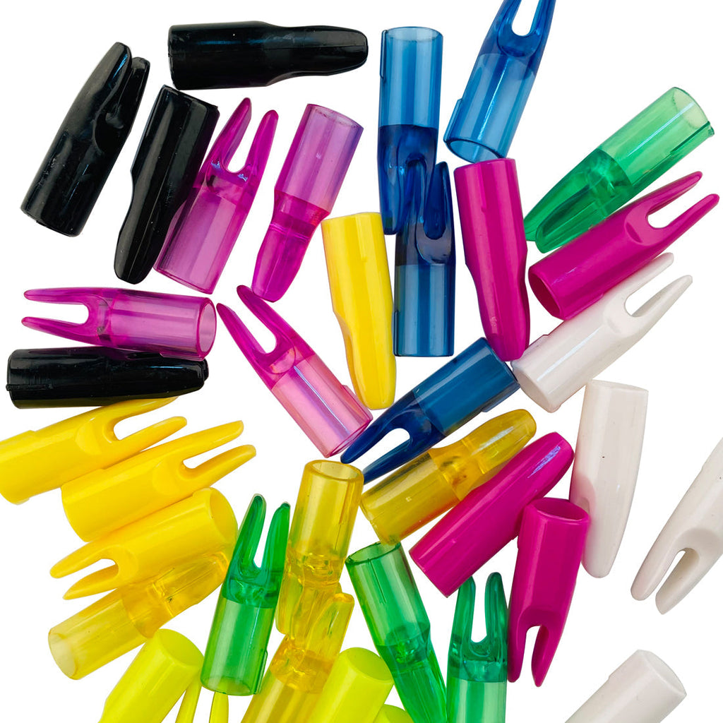 30-Pack Arrow Nocks ID 7mm Arrow Nocks for Fiberglass Arrows OD 7mm Shaft Bow