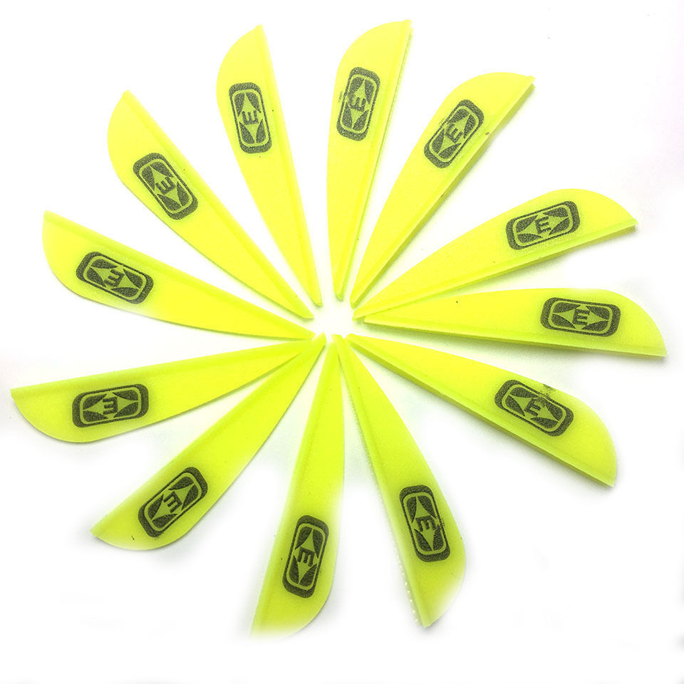 36-Pack Arrow 1.75inch Plastic Vanes for ID4.2mm Carbon Arrows Shaft Recurve Bow