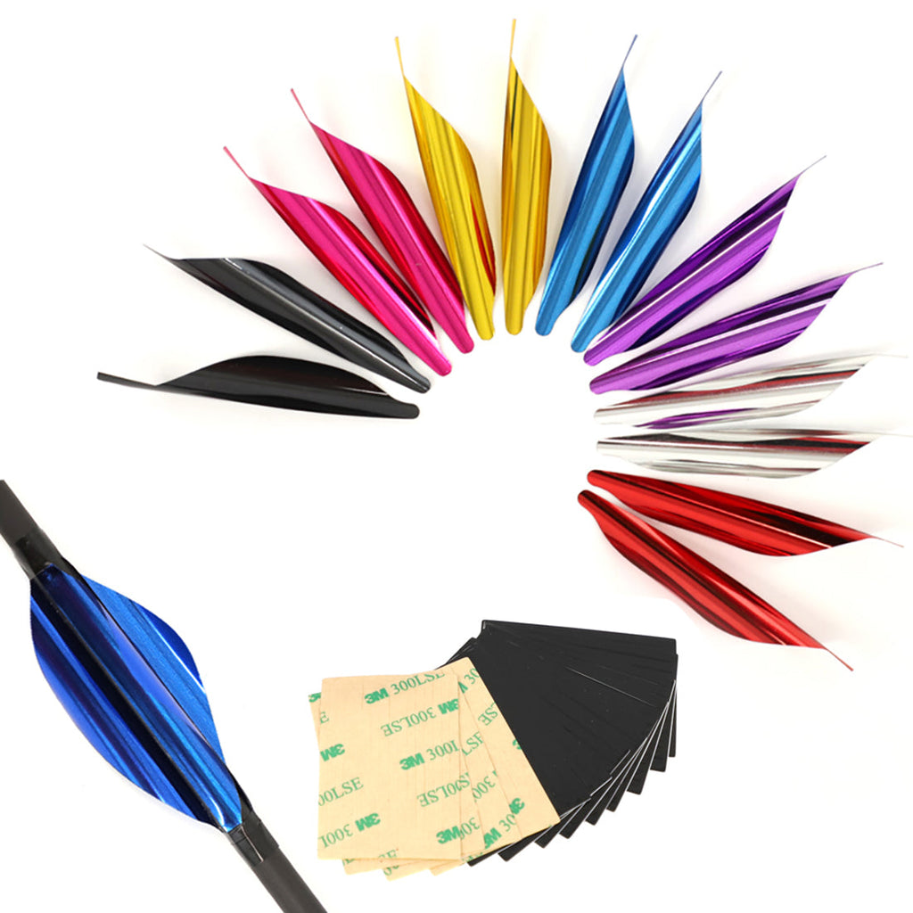 100-Pack Spin Vanes 1.8 Inch Spiral Feather Right Wing DIY Arrow Arrow Bow