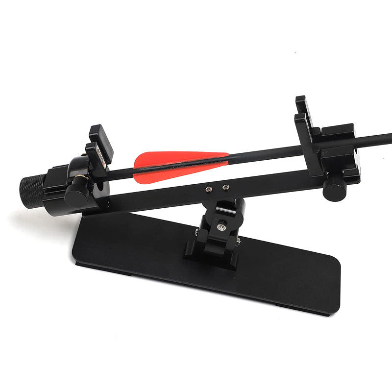 Adjustable Fletching Jig Fletching Tool Straight Tool with Clamp DIY Compound Recurve Bow Arrow