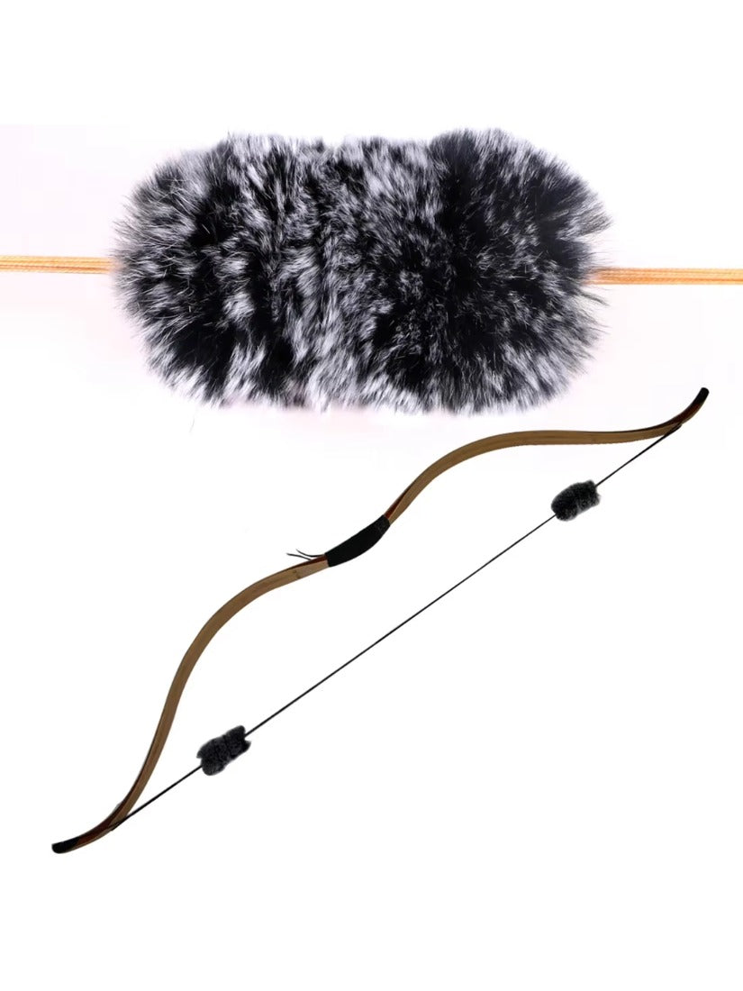 2-Pack/Set Rabbit Hair Bowstring Shock Recurve Bow Stabilizer Soft and Smooth 23.5cm Shake Absorber