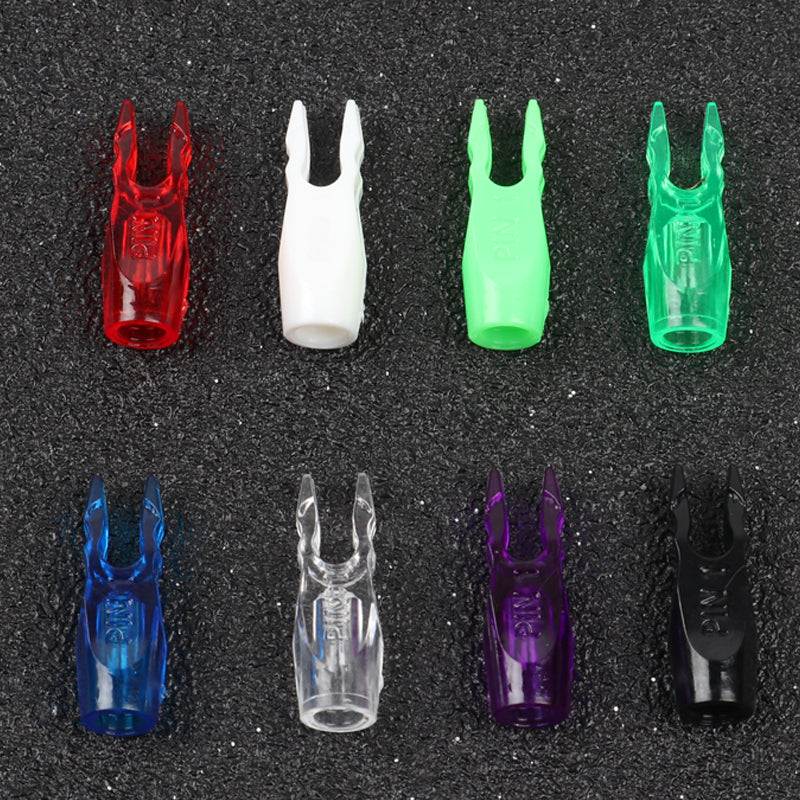 12-Pack Plastic Arrow Nocks for Carbon Arrows Compound Recurve Bow
