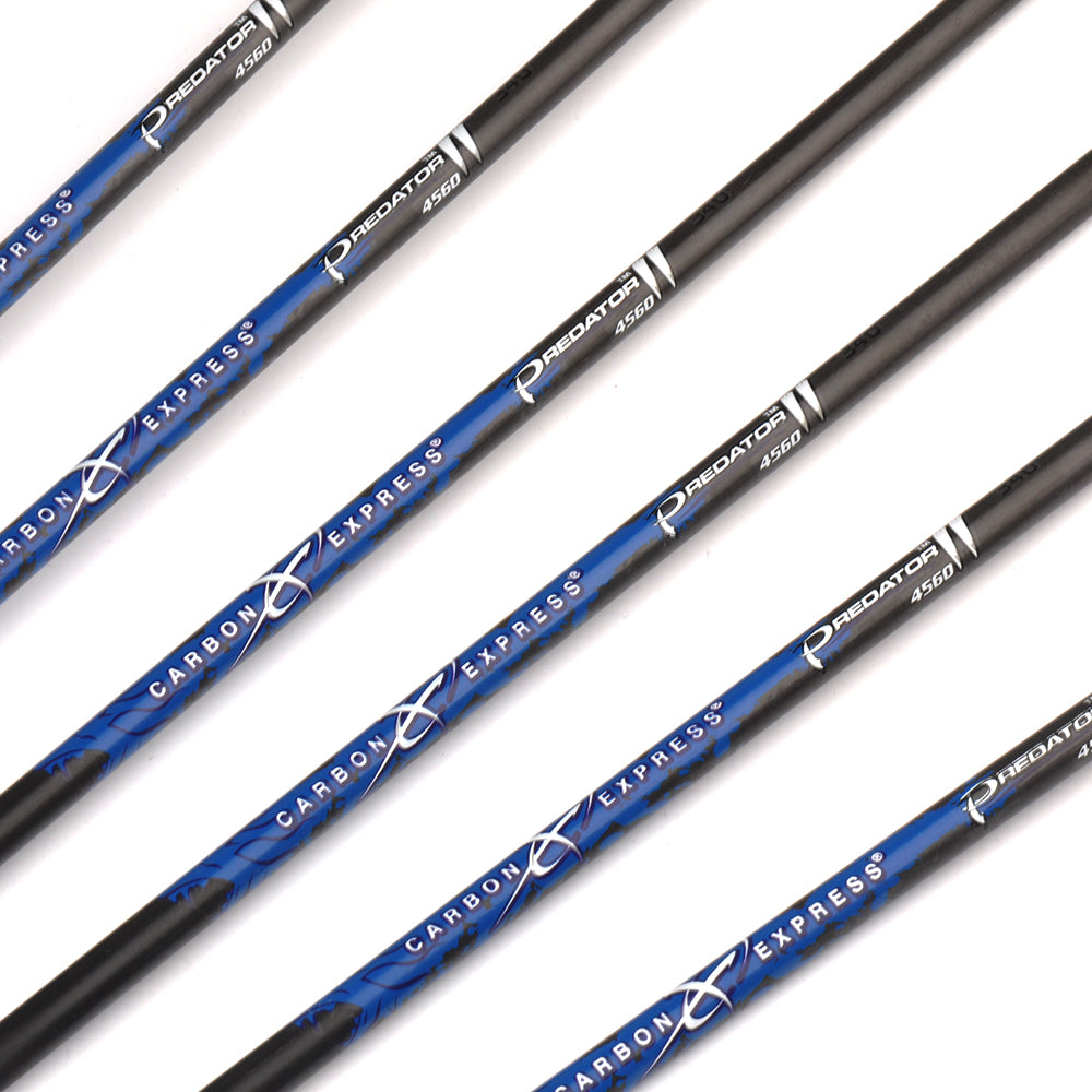 12-Pack Pure Carbon Arrows ID4.2MM SP500 30inch 3inch Turkey Feather 80gr Tips Recurve Bow