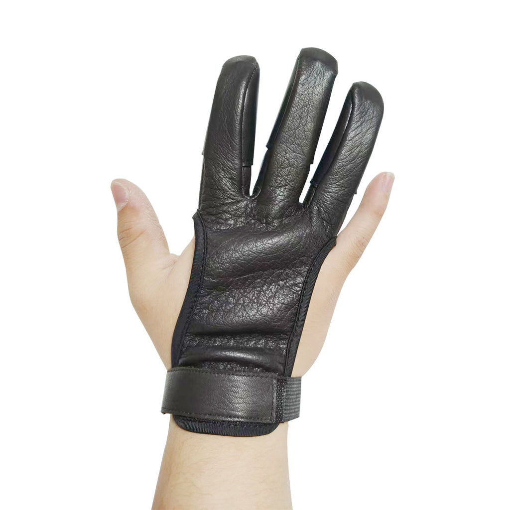 3 Finger Deerskin Wear Resistant Three Finger Glove Practical Finger Protector Protective