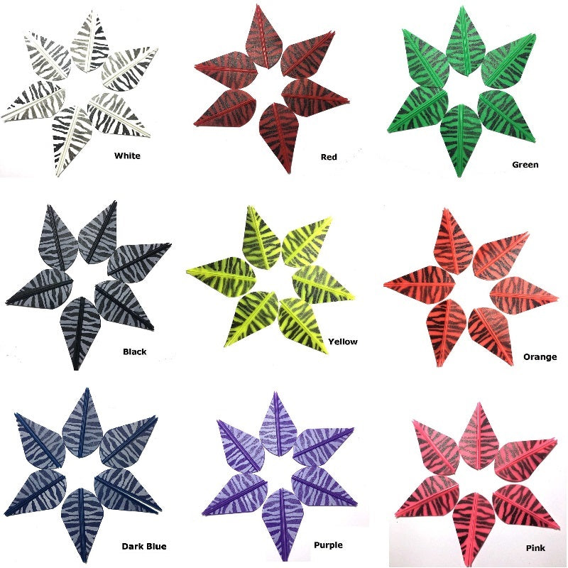 24-Pack 2 Inch Arrow Rubber Feather Arrow Vanes Plastic Feather Fletching DIY Arrow